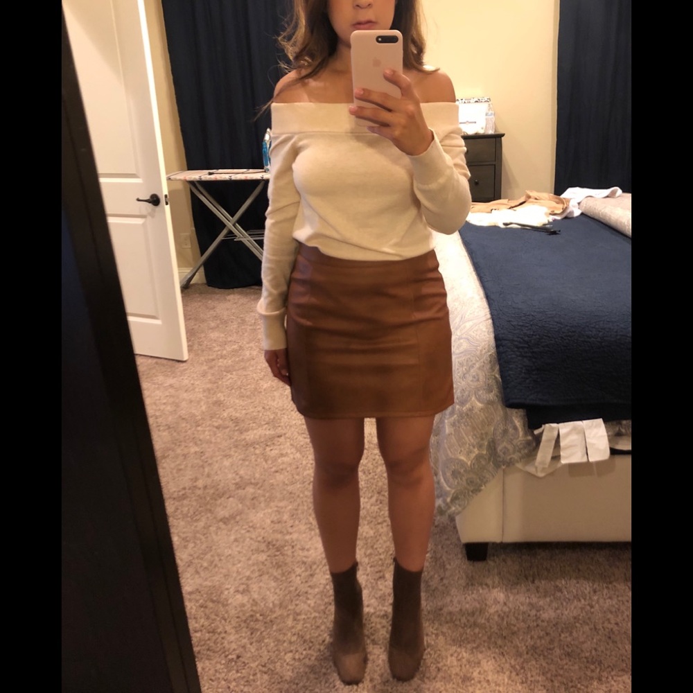 Off shoulder sweater